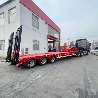 Charge lourde 50 t-60 t 3/4 essieux Lowboy/Low Deck/Platform/Loader pour le transport des pelles