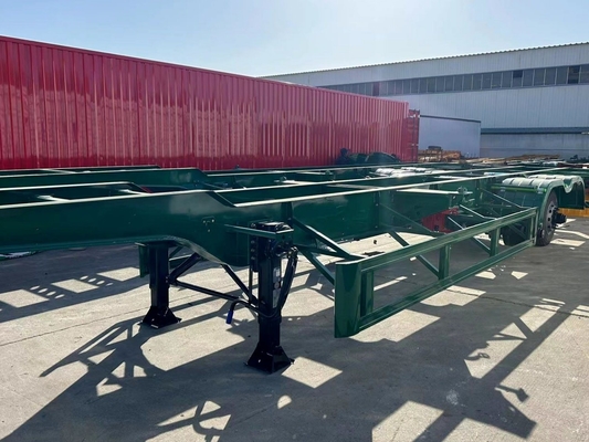 Semi-remorque à squelette personnalisable fabriquée à Shandong pour le transport de conteneurs de 40 pieds