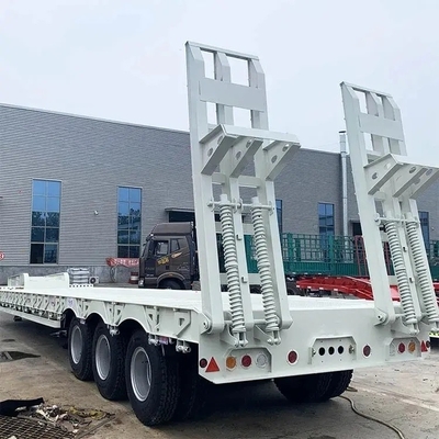 Excavateur lourd transport col de poule Lowboy basse chargeur lit basse chargeur semi-camion remorque