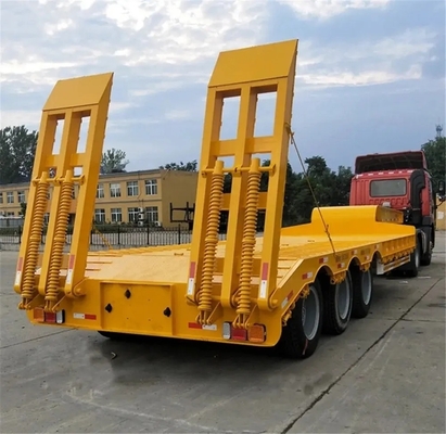 Excavateur lourd transport col de poule Lowboy basse chargeur lit basse chargeur semi-camion remorque