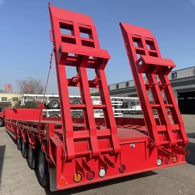 Excavateur lourd transport col de poule Lowboy basse chargeur lit basse chargeur semi-camion remorque
