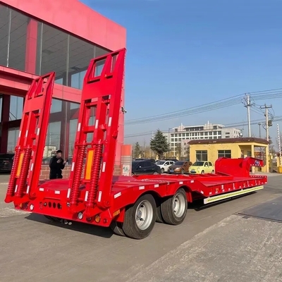 Excavateur lourd transport col de poule Lowboy basse chargeur lit basse chargeur semi-camion remorque