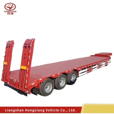 Q345b / T700 Trailers à roulement bas à faisceau 3/4 d'axe en acier pour machines lourdes