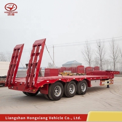 Q345b / T700 Trailers à roulement bas à faisceau 3/4 d'axe en acier pour machines lourdes