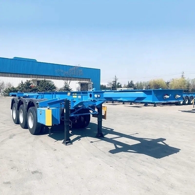 Semi-remorque de type squelette de 30 tonnes à liaisons multiples pour conteneur