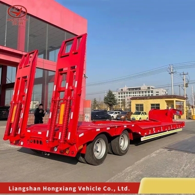 Camion à chargement bas détachable à col d'oie / Lowbed / Lowboy Low Flat Bed Trailer personnalisable