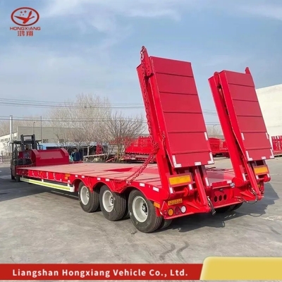 Camion à chargement bas détachable à col d'oie / Lowbed / Lowboy Low Flat Bed Trailer personnalisable