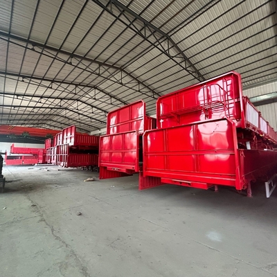 Système de freinage antiblocage ABS 60 tonnes semi-remorque à paroi latérale multifonctionnelle pour marchandises en vrac