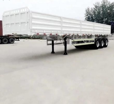 3 essieux 40 à 80 tonnes de chargement à paroi latérale remorque de clôture pour bétail semi-remorque pour les besoins