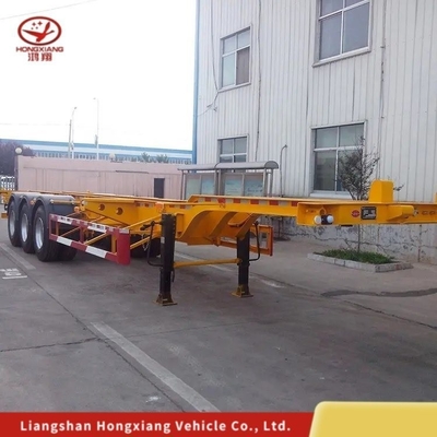 20/40 Pièces de châssis squelettique Semi-remorque 45' Container de transport Semi-remorque avec 1
