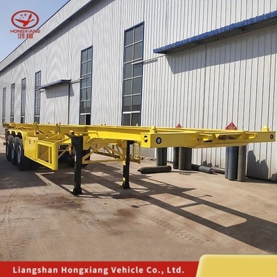 20/40 Pièces de châssis squelettique Semi-remorque 45' Container de transport Semi-remorque avec 1