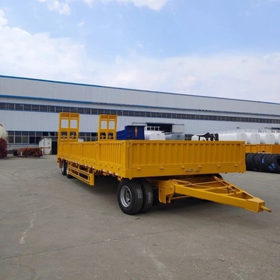 5.5 tonnes de charge légère 3 axes paroi latérale tracteur multifonction échelle hydraulique semi-remorque
