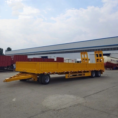5.5 tonnes de charge légère 3 axes paroi latérale tracteur multifonction échelle hydraulique semi-remorque