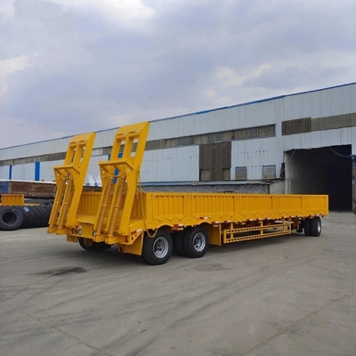 5.5 tonnes de charge légère 3 axes paroi latérale tracteur multifonction échelle hydraulique semi-remorque