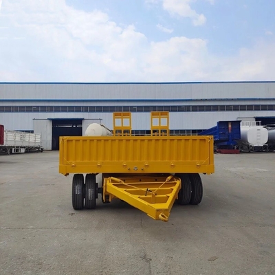 5.5 tonnes de charge légère 3 axes paroi latérale tracteur multifonction échelle hydraulique semi-remorque