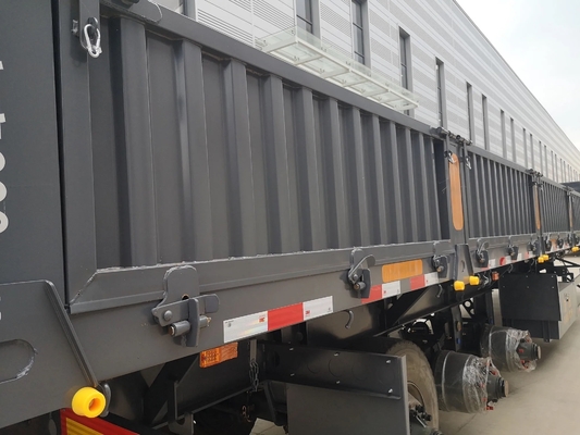 5.5 tonnes 3 essieux 40 pieds paroi latérale multi-usage semi-remorque type clôture de fret en vrac remorque