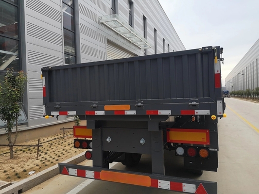5.5 tonnes 3 essieux 40 pieds paroi latérale multi-usage semi-remorque type clôture de fret en vrac remorque