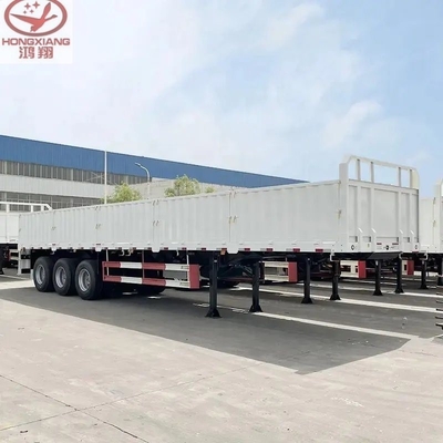 Camion à hautes clôtures, semi-remorque pour bétail à trois essieux, transport de gros de bétail de 50 tonnes