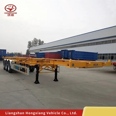 20 ft 45 ft squelettique Semi 40 ft squelettique conteneur châssis remorque avec type multi-liens
