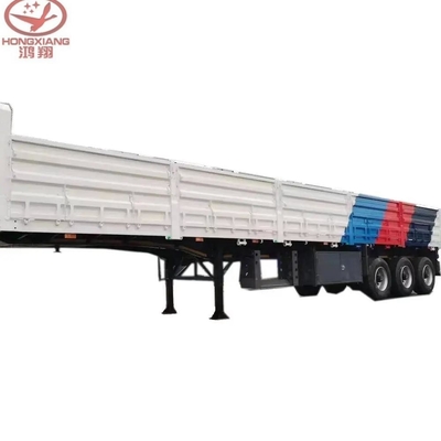 12 roues chargement en vrac Side Tipper Dump Trailer avec suspension à bras croisé