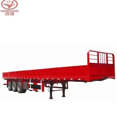12 roues chargement en vrac Side Tipper Dump Trailer avec suspension à bras croisé