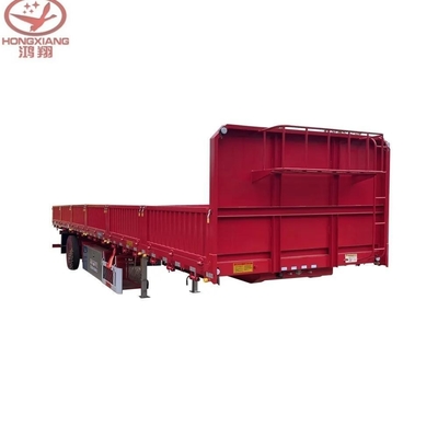 12 roues chargement en vrac Side Tipper Dump Trailer avec suspension à bras croisé