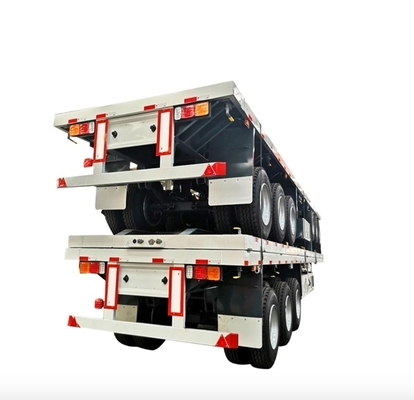 1 an de service après-vente 3 essieux châssis squelettique camion conteneur remorque à plat