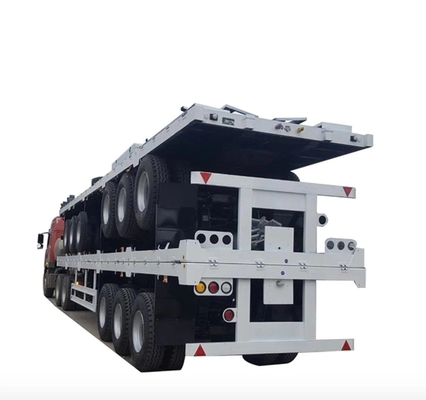 1 an de service après-vente 3 essieux châssis squelettique camion conteneur remorque à plat