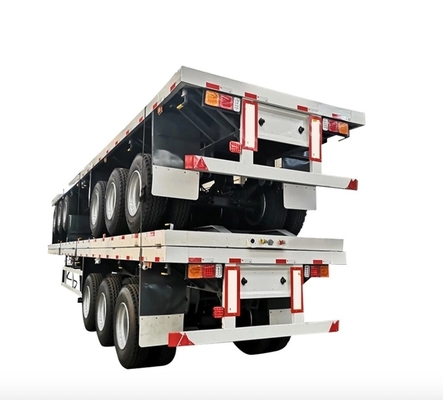 1 an de service après-vente 3 essieux châssis squelettique camion conteneur remorque à plat