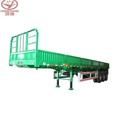 50 tonnes 60 80t Parement latéral de rideau semi-camion bétail bétail clôture de chargement remorque 3 4axles 40FT