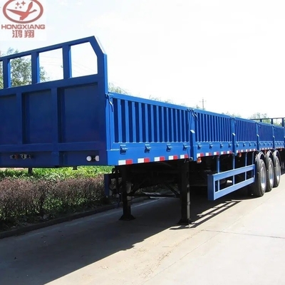 2 essieux 50t 60t 80t Semi-remorque à clôture de chargement en vrac pour le transport d'animaux et de plantes