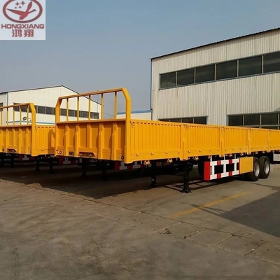 Trailers à paroi latérale en acier à clôture ouverte camion cargo transporteur utilitaire semi-remorque 2/3 essieux