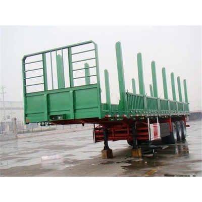 Grade de charge moyenne 3 essieux 40 ft conteneur squelettique semi-remorque avec couleur personnalisée