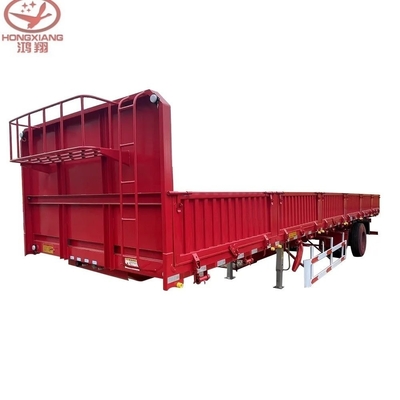 3 essieux 60 tonnes, véhicule utilitaire de type fourgonnette, multi-fonctions, chargement, transport maritime, semi-remorque à paroi latérale à plat