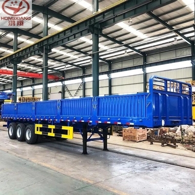 Semi-remorque à planche à 3 essieux de 40 pieds destinée au transport de marchandises en vrac dans des conditions routières difficiles