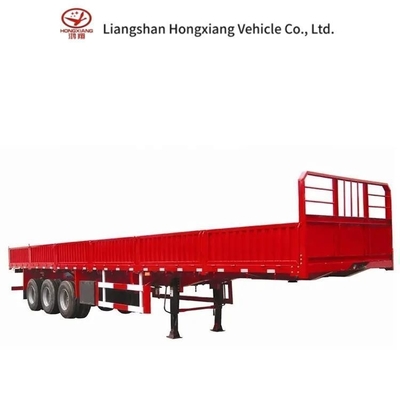 Semi-remorque de transport de marchandises de 40 pieds avec 3 essieux 1820 mm 5,5 tonnes