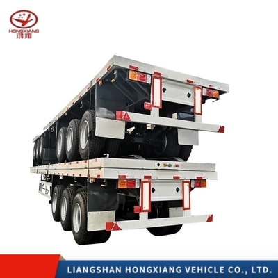 Camion d'occasion 40 FT/Semi-remorque à lit plat/remorque à lit plat/récipient à squelettes/semi-remorque