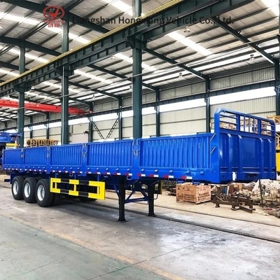 Trailers pour camions de marchandises Trailers à clôture à demi-boîte 2 essieux Numéro 1 Année Service après-vente
