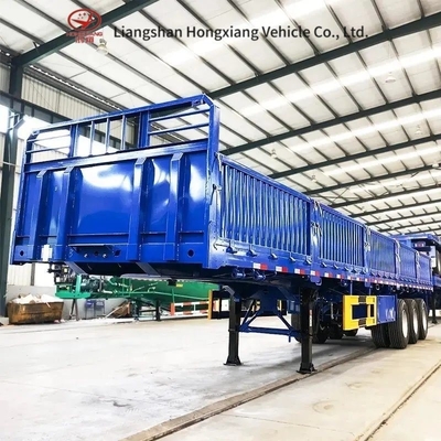 Trailers pour camions de marchandises Trailers à clôture à demi-boîte 2 essieux Numéro 1 Année Service après-vente