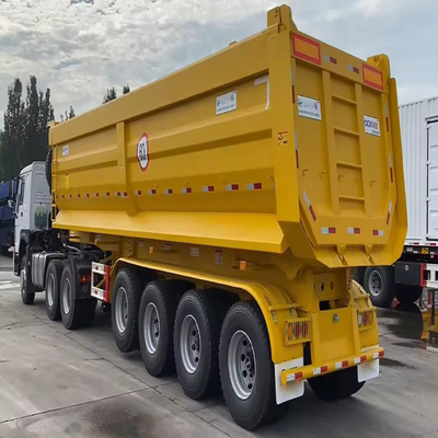 2 essieux 8 bits remorque de véhicule de transport de camions lourds remorque personnalisée
