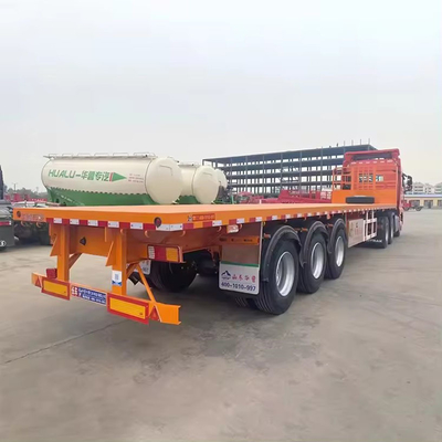 2 essieux 8 bits remorque de véhicule de transport de camions lourds remorque personnalisée