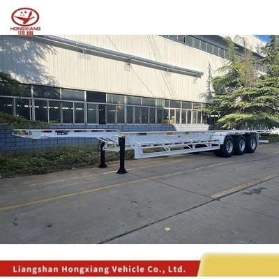 Personnalisation 40FT Heavy Skeletal Trailer châssis Lit plat Container Skeleton Semi-remorque
