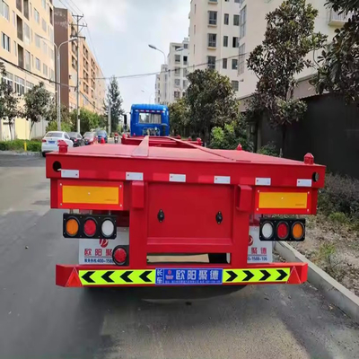 Camion à roues plates 2020 Cimc Sale 40FT Semi-remorque avec axe Fuwa Cimc Steel