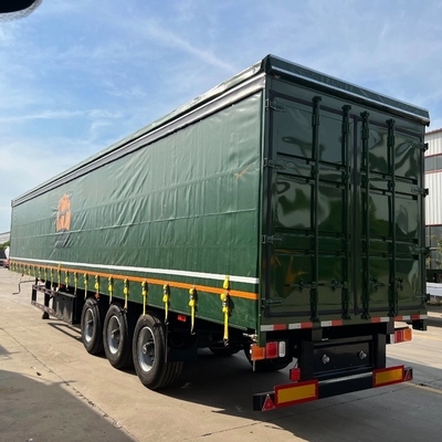 Système de freinage antiblocage ABS 3 remorque à 4 essieux transport fermé de marchandises avec bâche en PVC