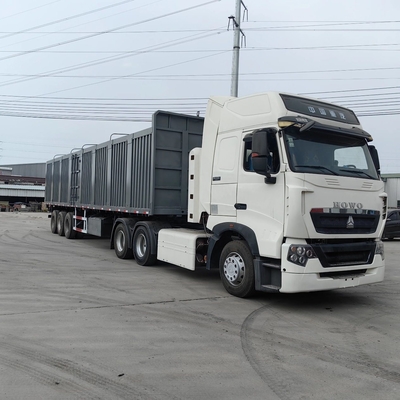 3/4 Numéro d'essieu Truck boîte demi-boîte remorque avec système de suspension de type bras croisé