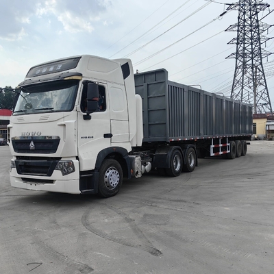 3/4 Numéro d'essieu Truck boîte demi-boîte remorque avec système de suspension de type bras croisé
