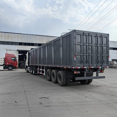 3/4 Numéro d'essieu Truck boîte demi-boîte remorque avec système de suspension de type bras croisé
