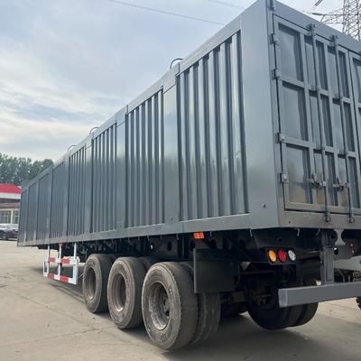 3/4 Numéro d'essieu Truck boîte demi-boîte remorque avec système de suspension de type bras croisé