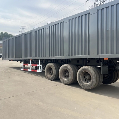 3/4 Numéro d'essieu Truck boîte demi-boîte remorque avec système de suspension de type bras croisé