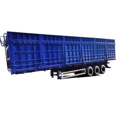 3 axes 40-100 tonnes Box Semi-remorque non auto-dumping 1 an de service après-vente